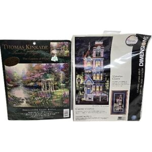 NEW Vintage cross stitch Thomas Kinkade Dimensions‎ unopened craft kits